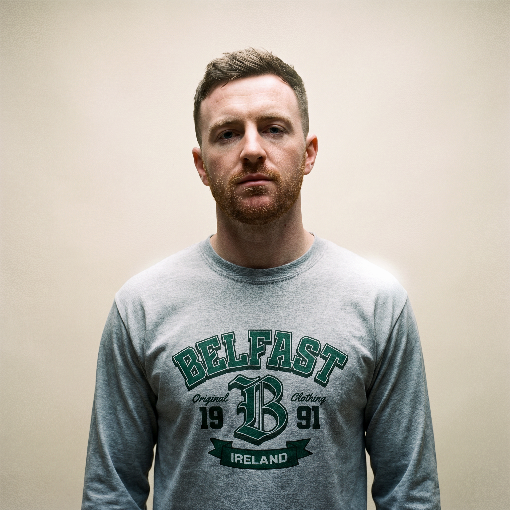 Eirin Apparel Long Sleeve T-Shirt Sport Grey / S 'Belfast Varsity' Long Sleeve T-Shirt