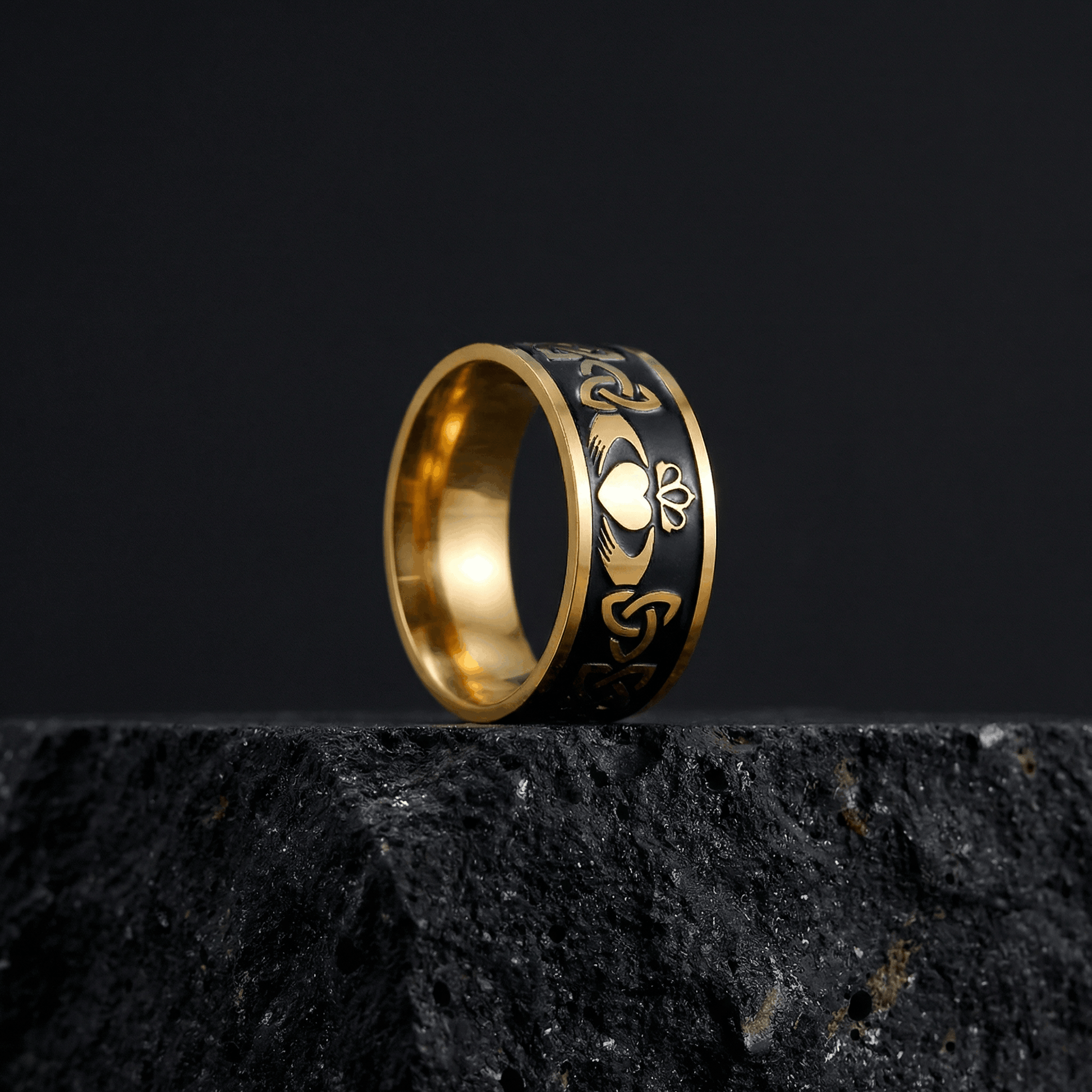 Eirin Apparel Men's Claddagh Ring Men's Claddagh Ring – 'Claoimh' (Celtic Sword)