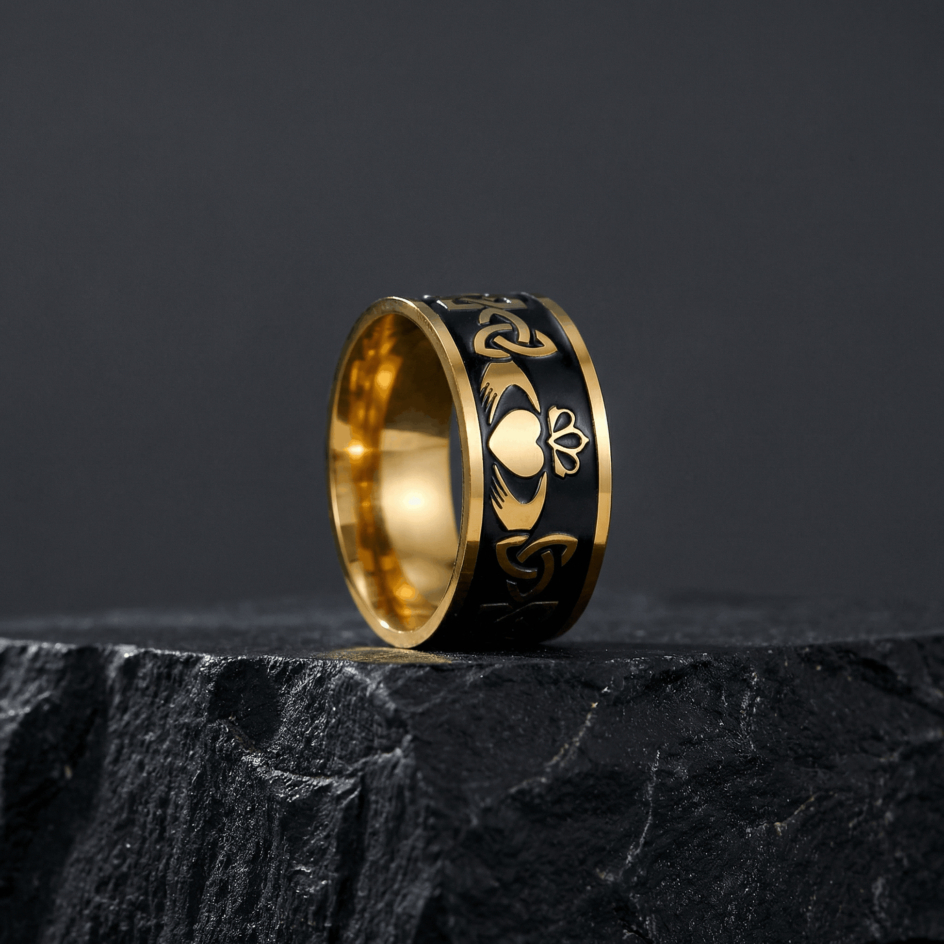 Eirin Apparel Men's Claddagh Ring Men's Claddagh Ring – 'Claoimh' (Celtic Sword)