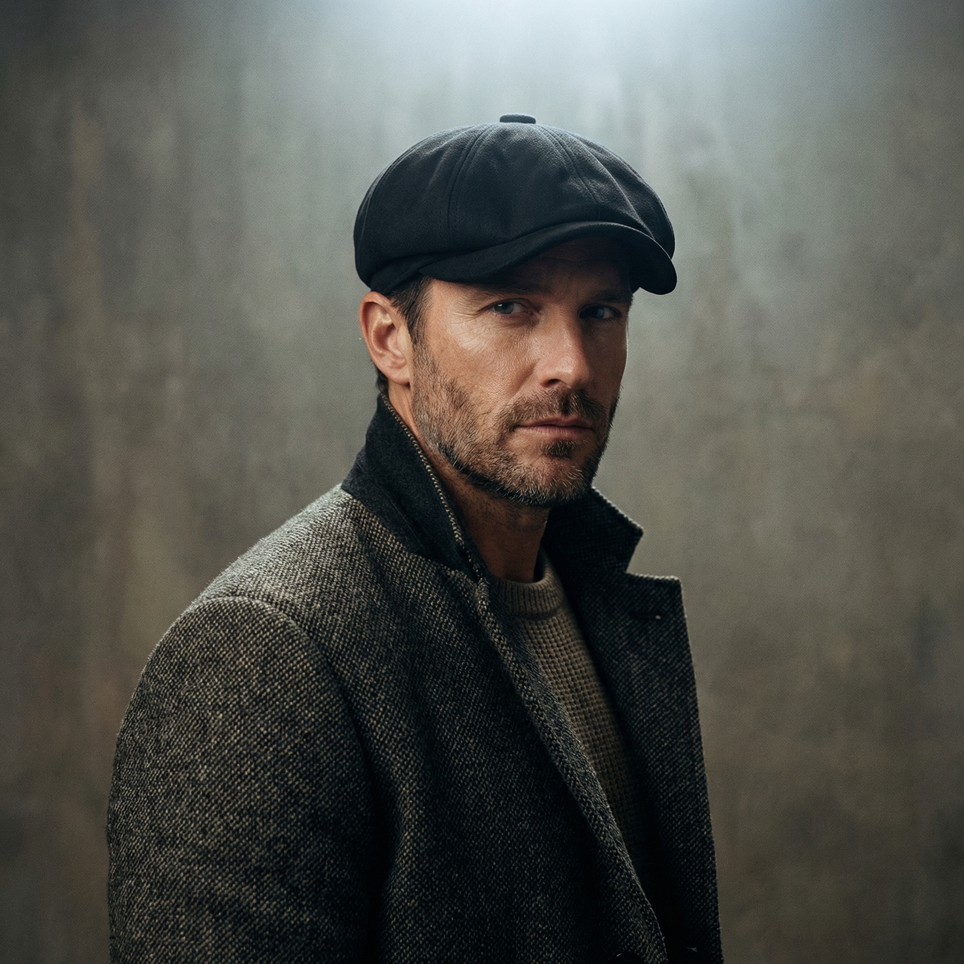 Eirin Apparel Men's Flat Cap ‘Belfast Crown ' Heritage+ Newsboy Cap – Foundry Black