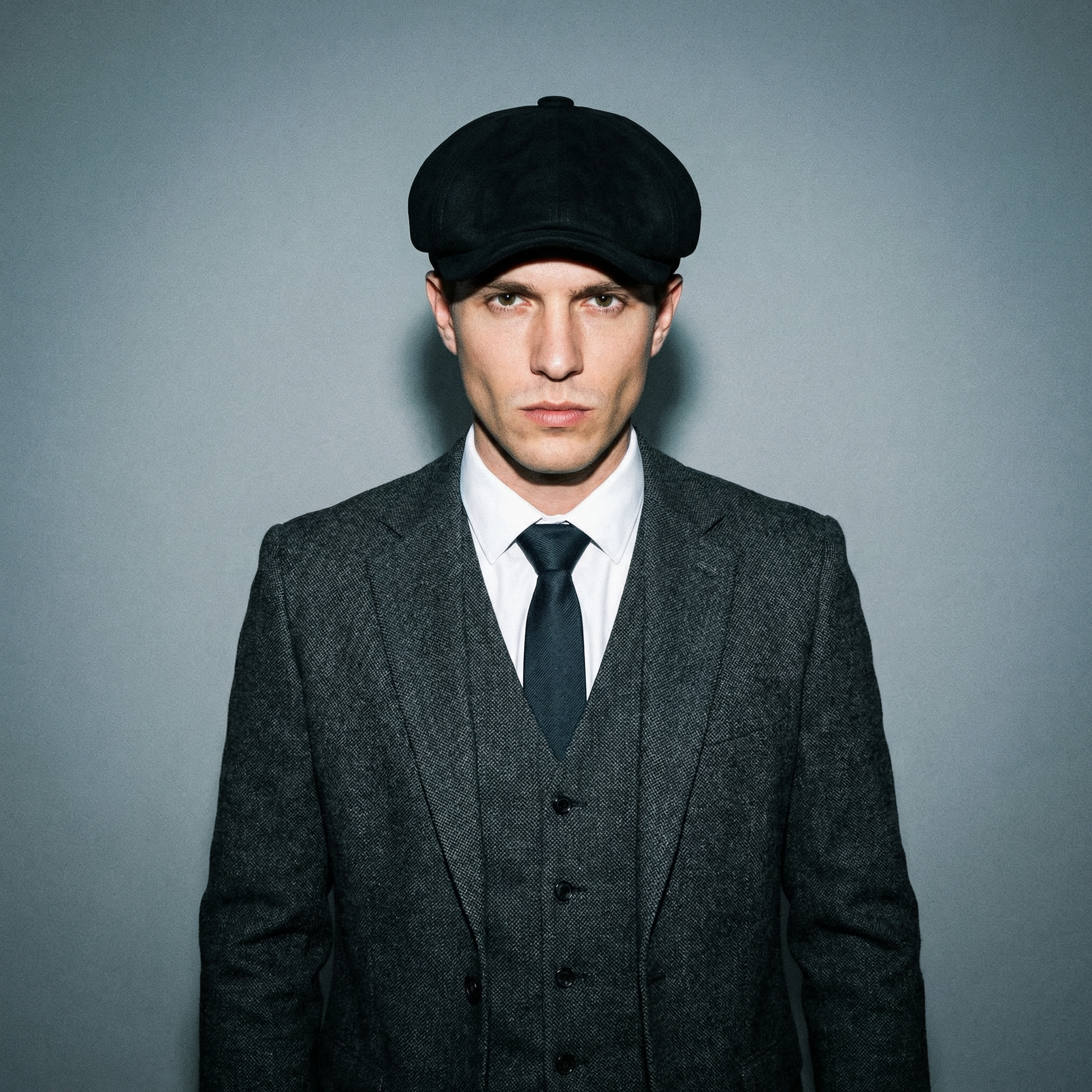 Eirin Apparel Men's Flat Cap ‘Belfast Crown ' Heritage+ Newsboy Cap – Foundry Black