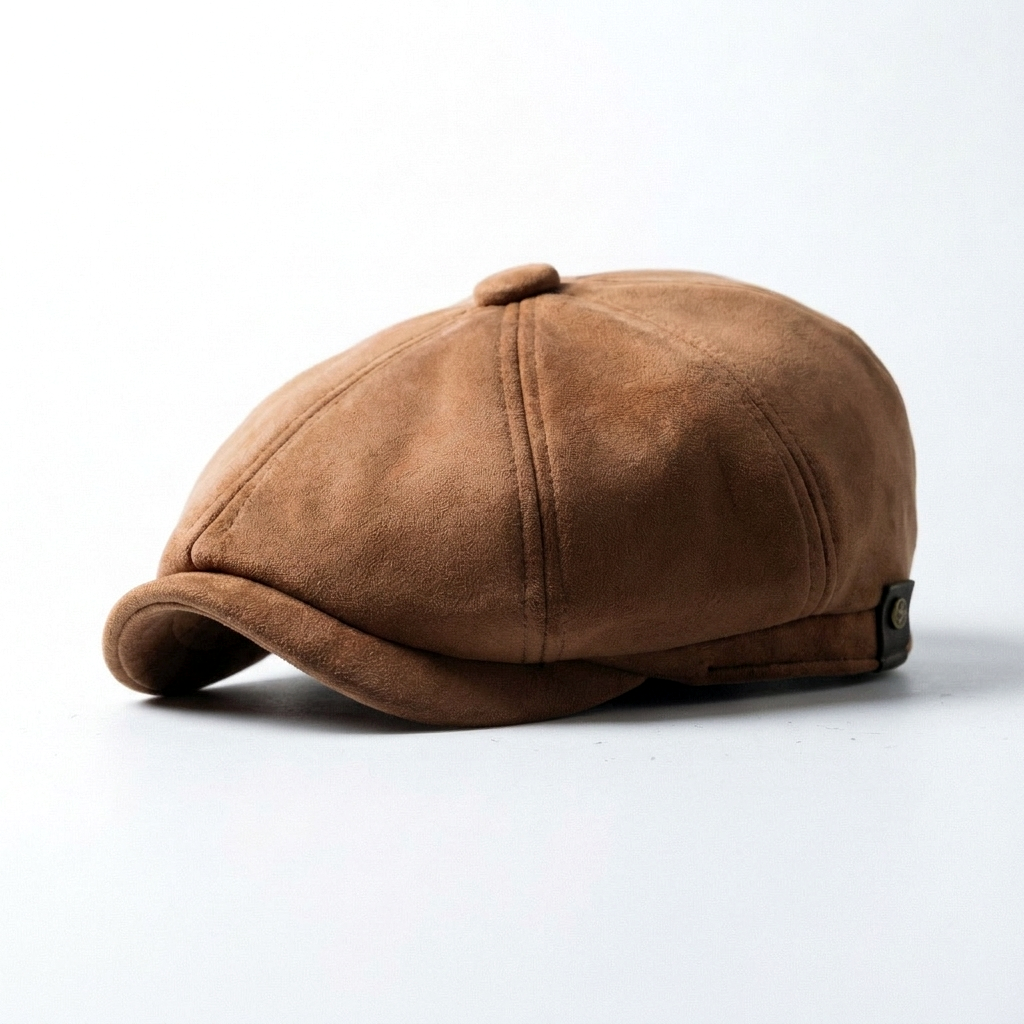 Eirin Apparel Men's Flat Cap ‘Belfast Crown ' Heritage+ Newsboy Cap – Tobacco Tan
