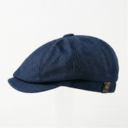 Eirin Apparel Men's Flat Cap ‘Belfast Crown’ Newsboy Cap – Deepwater Navy