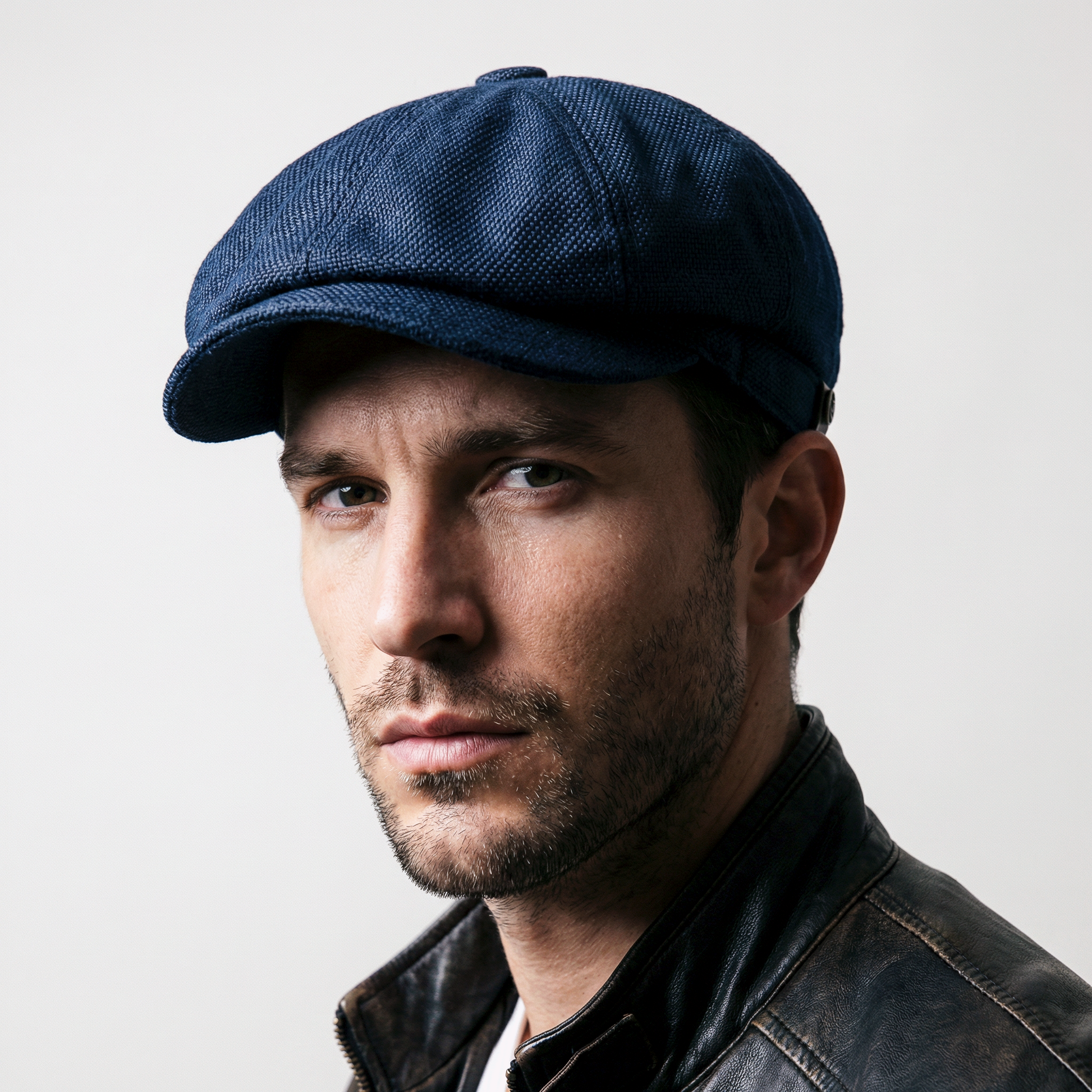 Eirin Apparel Men's Flat Cap ‘Belfast Crown’ Newsboy Cap – Deepwater Navy