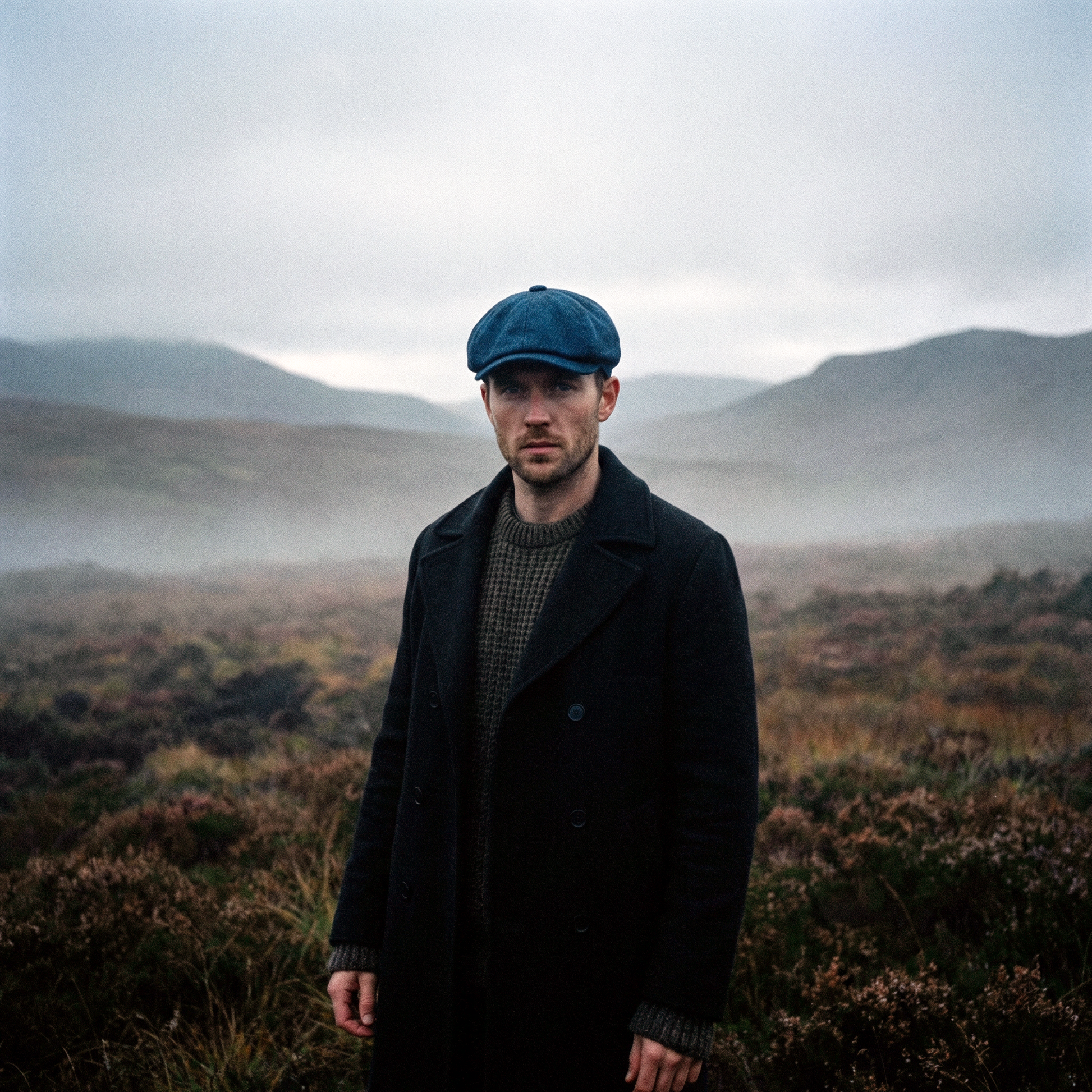 Eirin Apparel Men's Flat Cap ‘Belfast Crown’ Newsboy Cap – Deepwater Navy