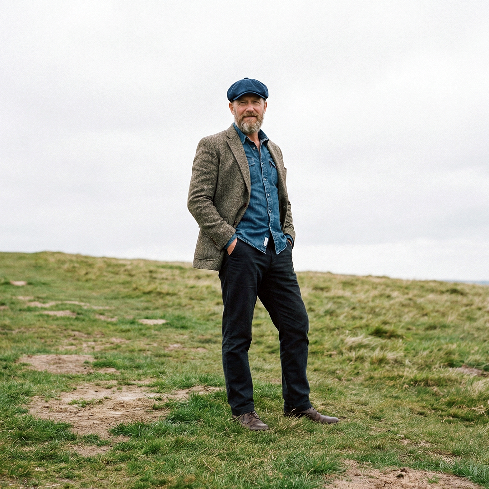 Eirin Apparel Men's Flat Cap ‘Belfast Crown’ Newsboy Flat Cap – Harbour Navy