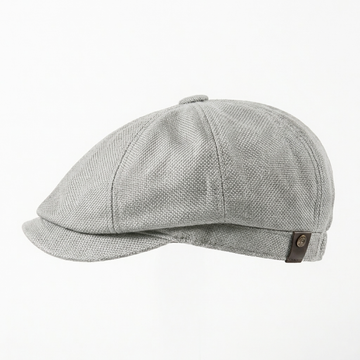 Eirin Apparel Men's Flat Cap ‘Belfast Crown’ Newsboy Flat Cap – Steel Grey