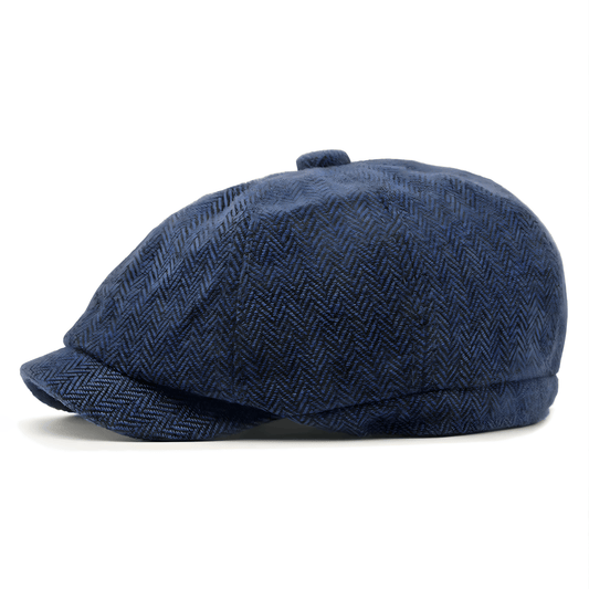 Eirin Apparel Men's Flat Cap Dockside Newsboy Twill Cap – Anchor Blue