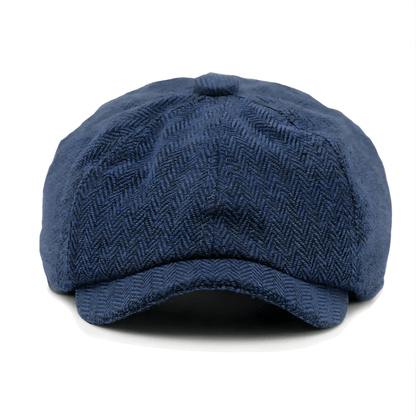 Eirin Apparel Men's Flat Cap Dockside Newsboy Twill Cap – Anchor Blue