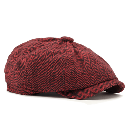 Eirin Apparel Men's Flat Cap Dockside Newsboy Twill Cap – Brickworks Red