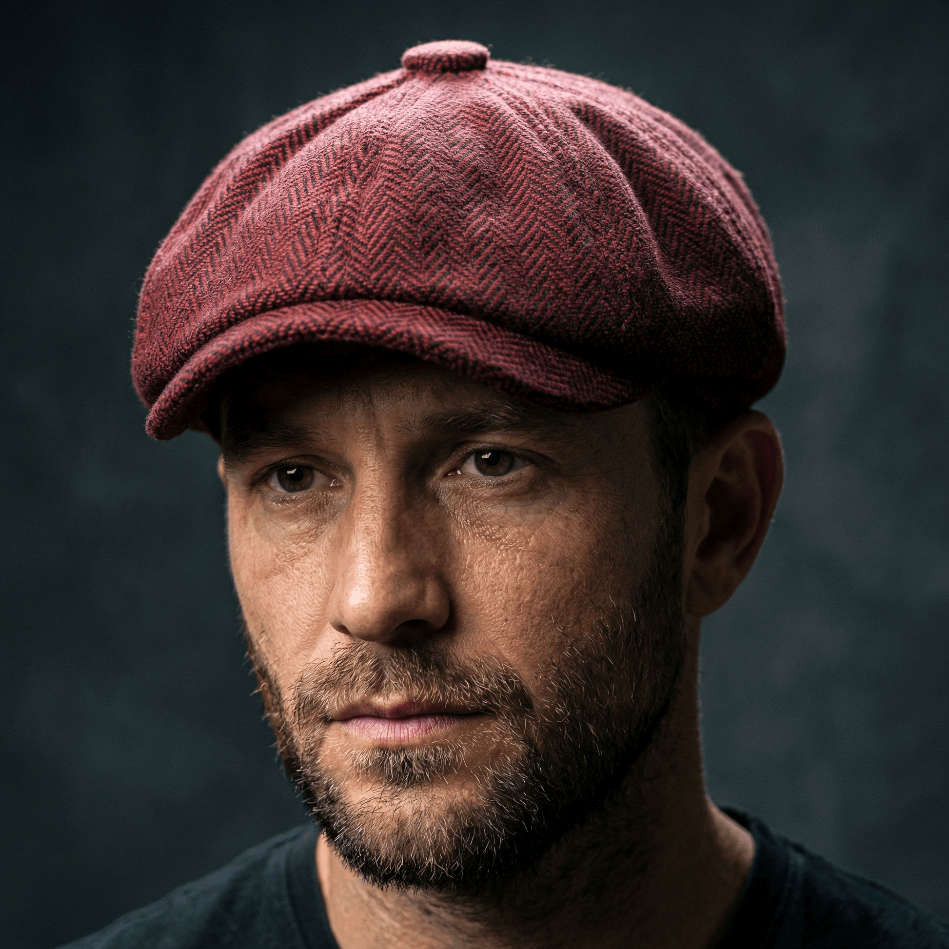 Eirin Apparel Men's Flat Cap 'Dockside' Newsboy Twill Cap – Brickworks Red