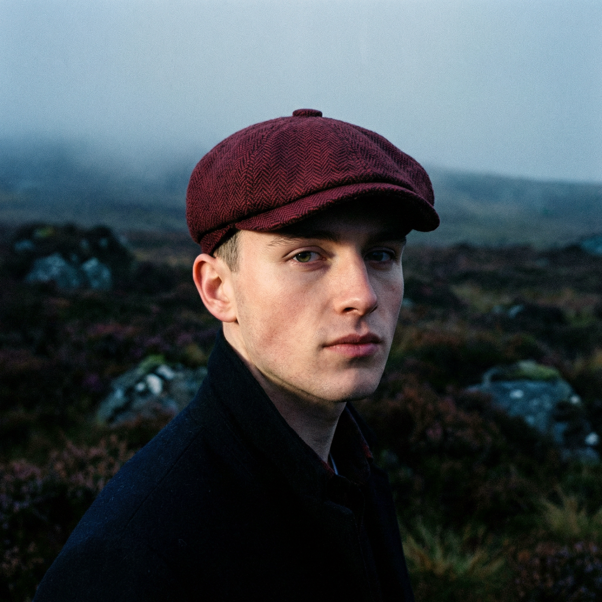 Eirin Apparel Men's Flat Cap 'Dockside' Newsboy Twill Cap – Brickworks Red