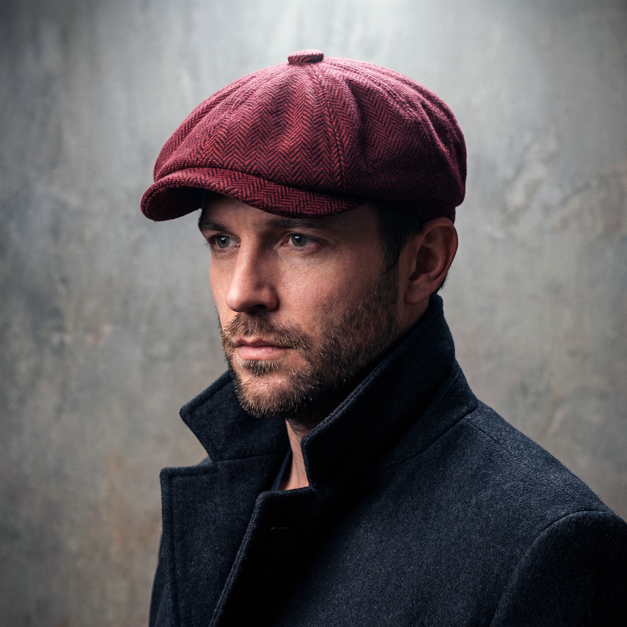 Eirin Apparel Men's Flat Cap 'Dockside' Newsboy Twill Cap – Brickworks Red