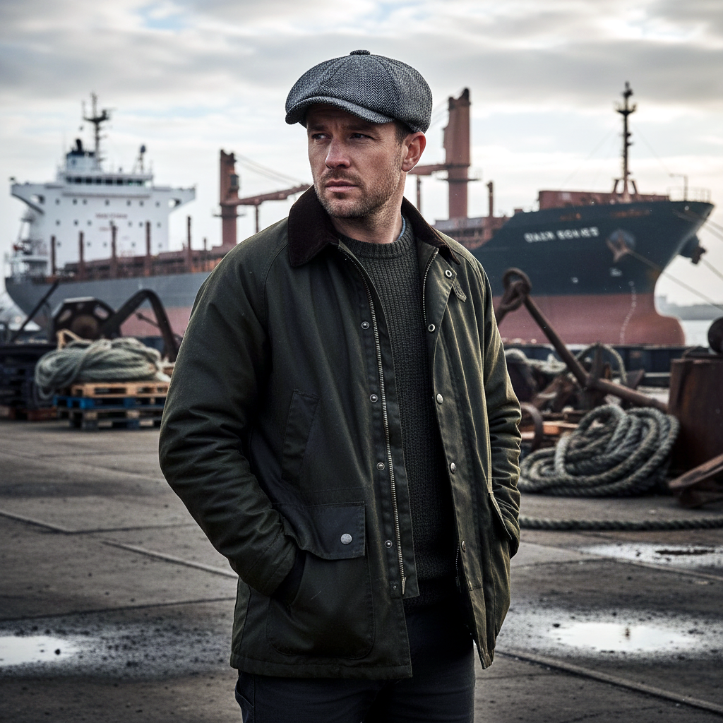 Eirin Apparel Men's Flat Cap Dockside Newsboy Twill Cap – Kiln Ash