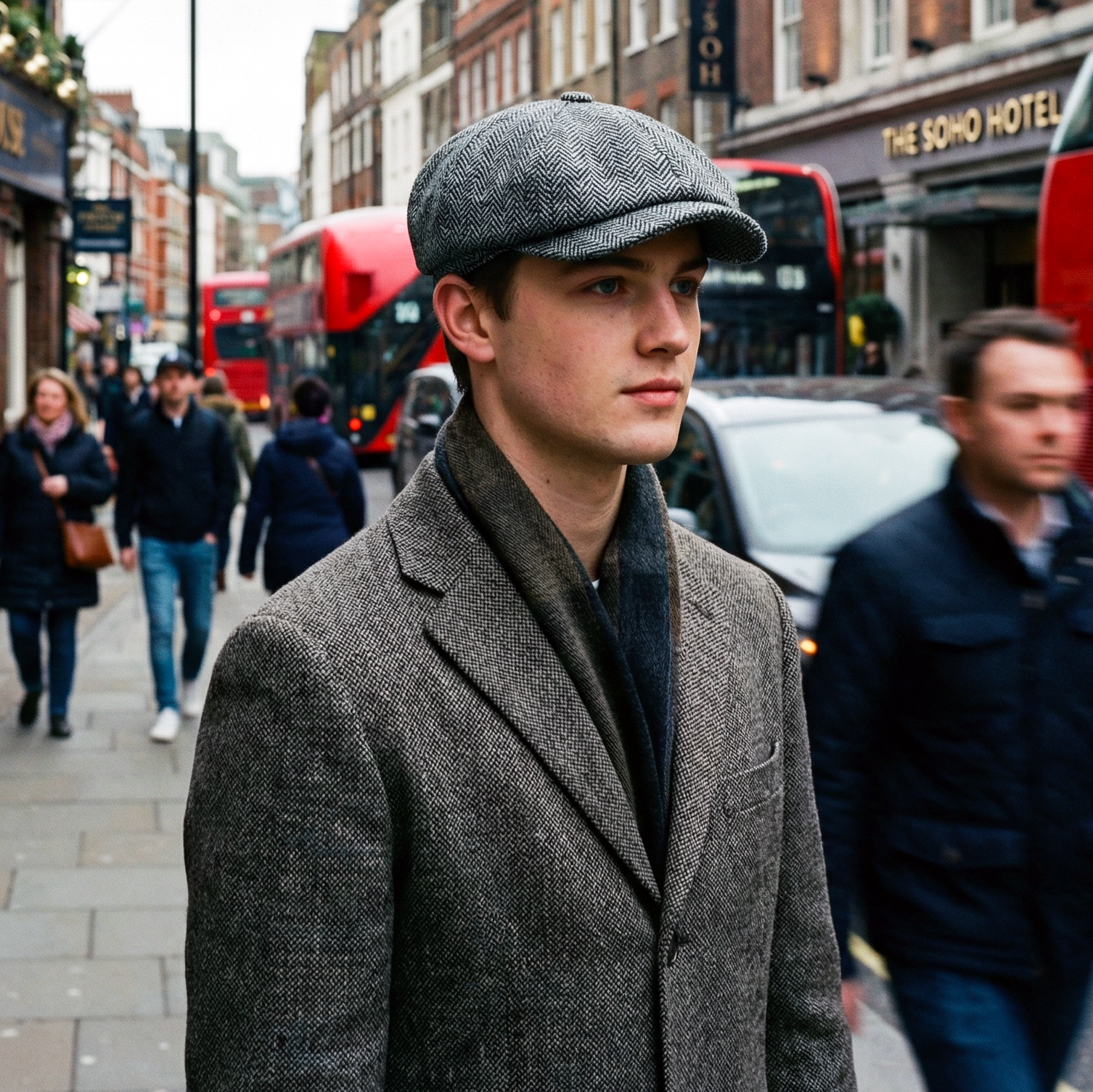 Eirin Apparel Men's Flat Cap 'Dockside' Newsboy Twill Cap – Kiln Ash