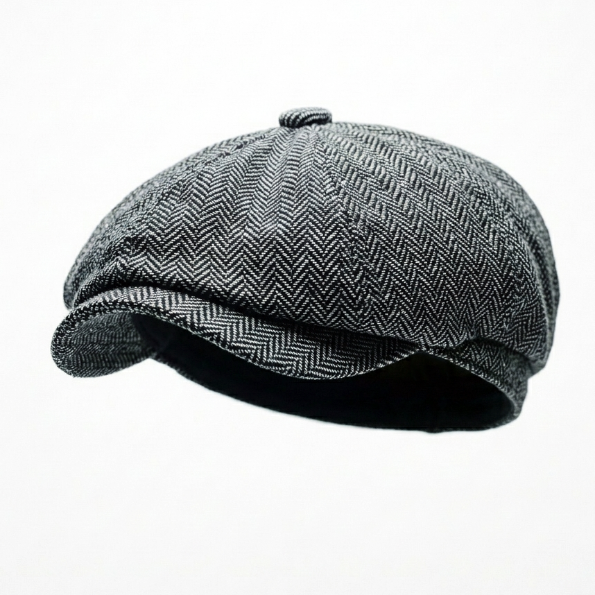Eirin Apparel Men's Flat Cap 'Dockside' Newsboy Twill Cap – Kiln Ash