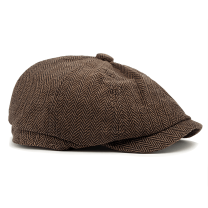 Eirin Apparel Men's Flat Cap Dockside Newsboy Twill Cap – Rivet Brown