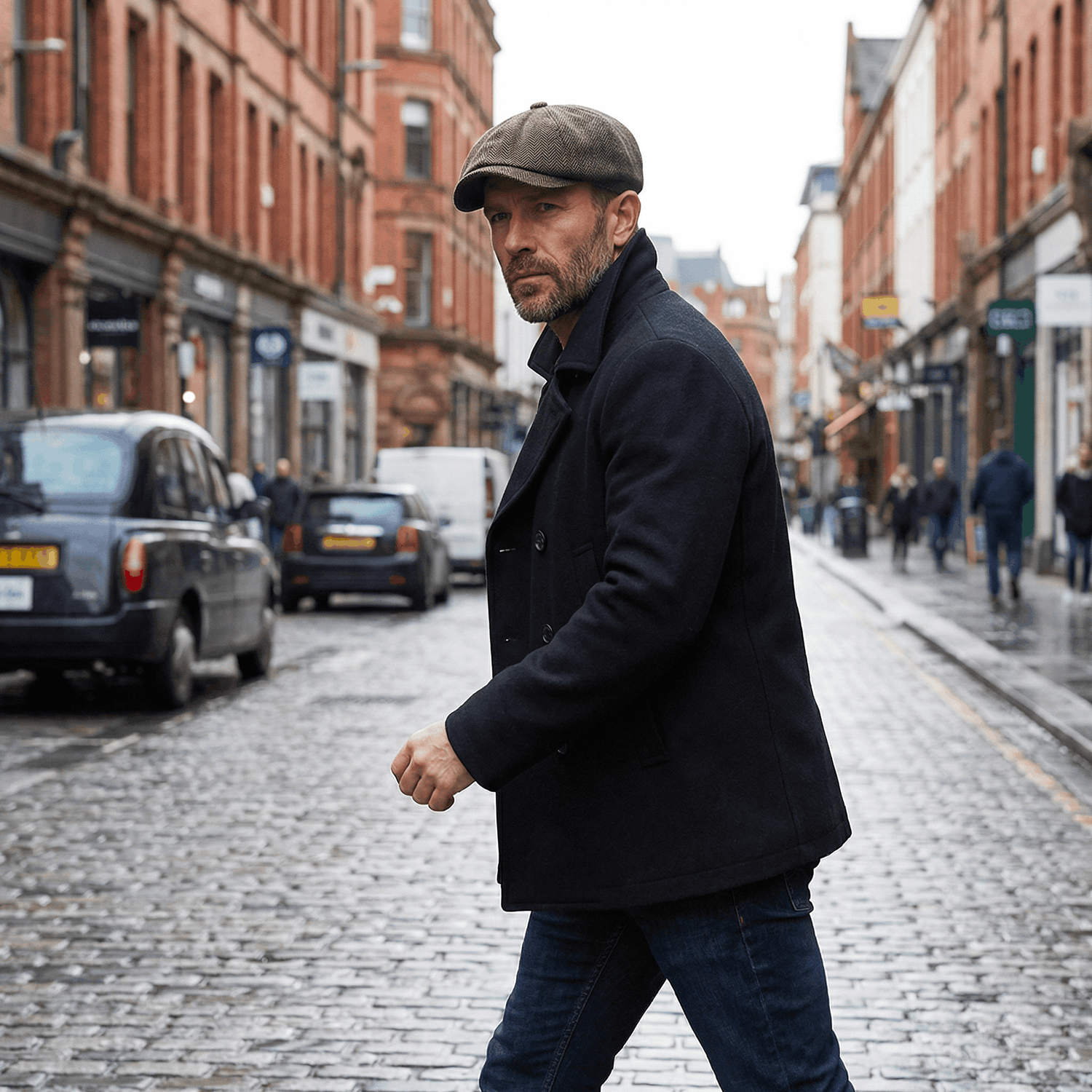 Eirin Apparel Men's Flat Cap Dockside Newsboy Twill Cap – Rivet Brown