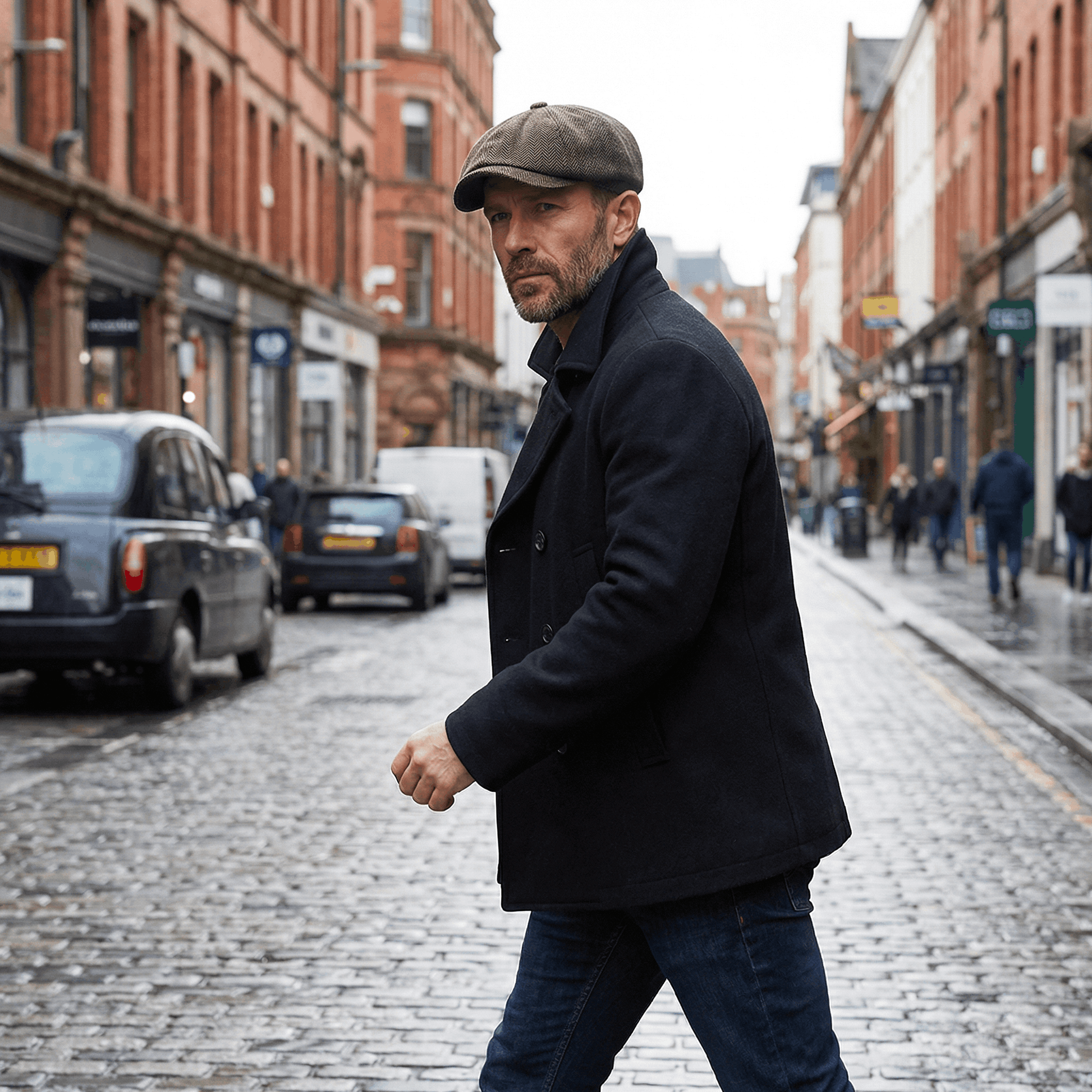 Eirin Apparel Men's Flat Cap Dockside Newsboy Twill Cap – Rivet Brown