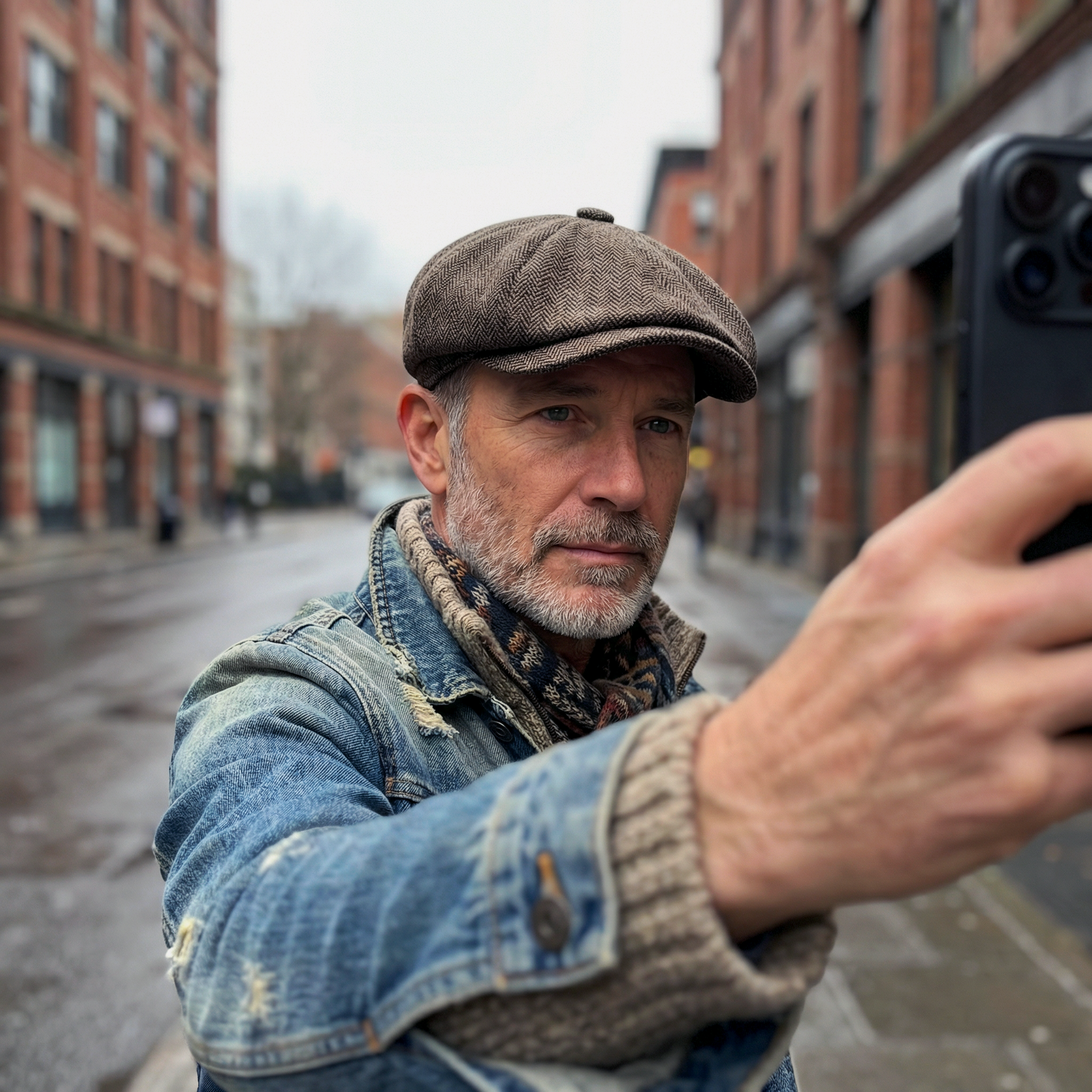 Eirin Apparel Men's Flat Cap 'Dockside' Newsboy Twill Cap – Rivet Brown