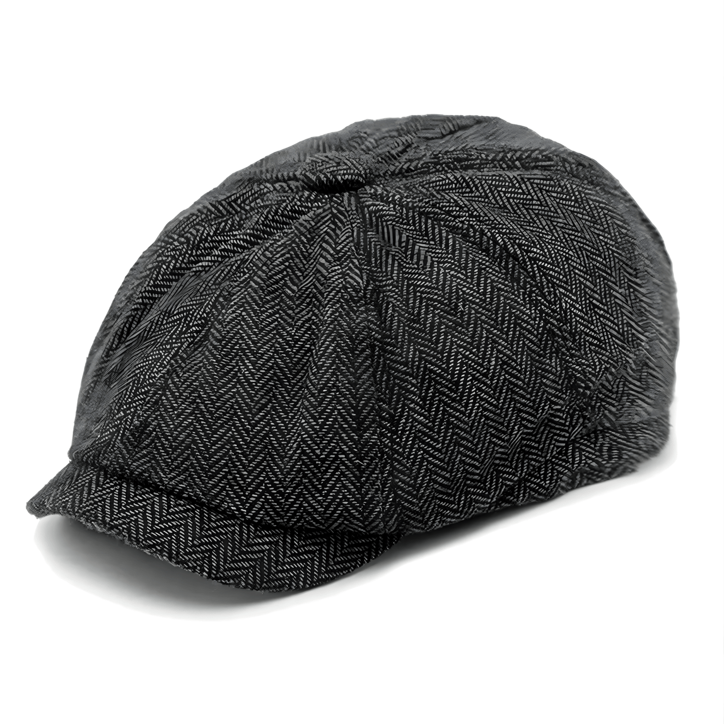 Eirin Apparel Men's Flat Cap Dockside Newsboy Twill Cap – Smokehouse Black