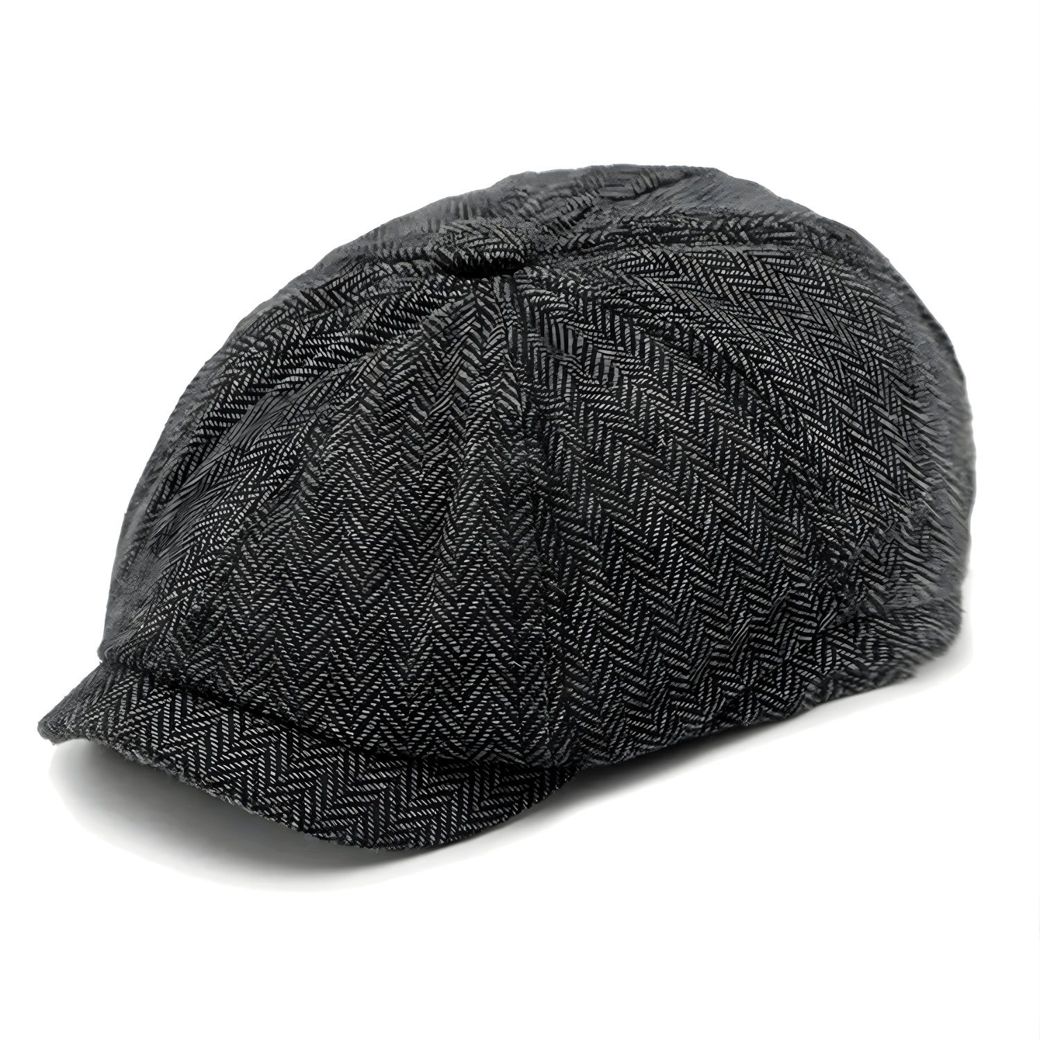 Eirin Apparel Men's Flat Cap Dockside Newsboy Twill Cap – Smokehouse Black