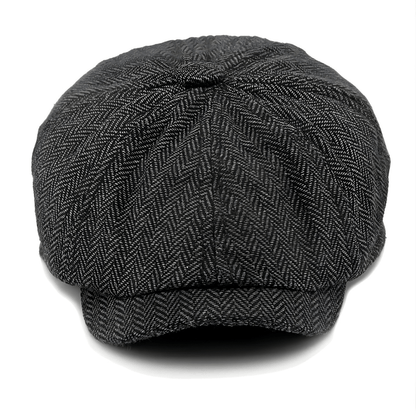 Eirin Apparel Men's Flat Cap Dockside Newsboy Twill Cap – Smokehouse Black