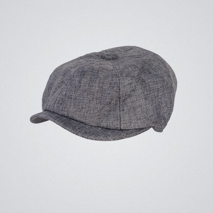Eirin Apparel Men's Flat Cap Men’s ‘Belfast Crown’ Irish Flat Cap – Charcoal Grey (Collector’s Edition)