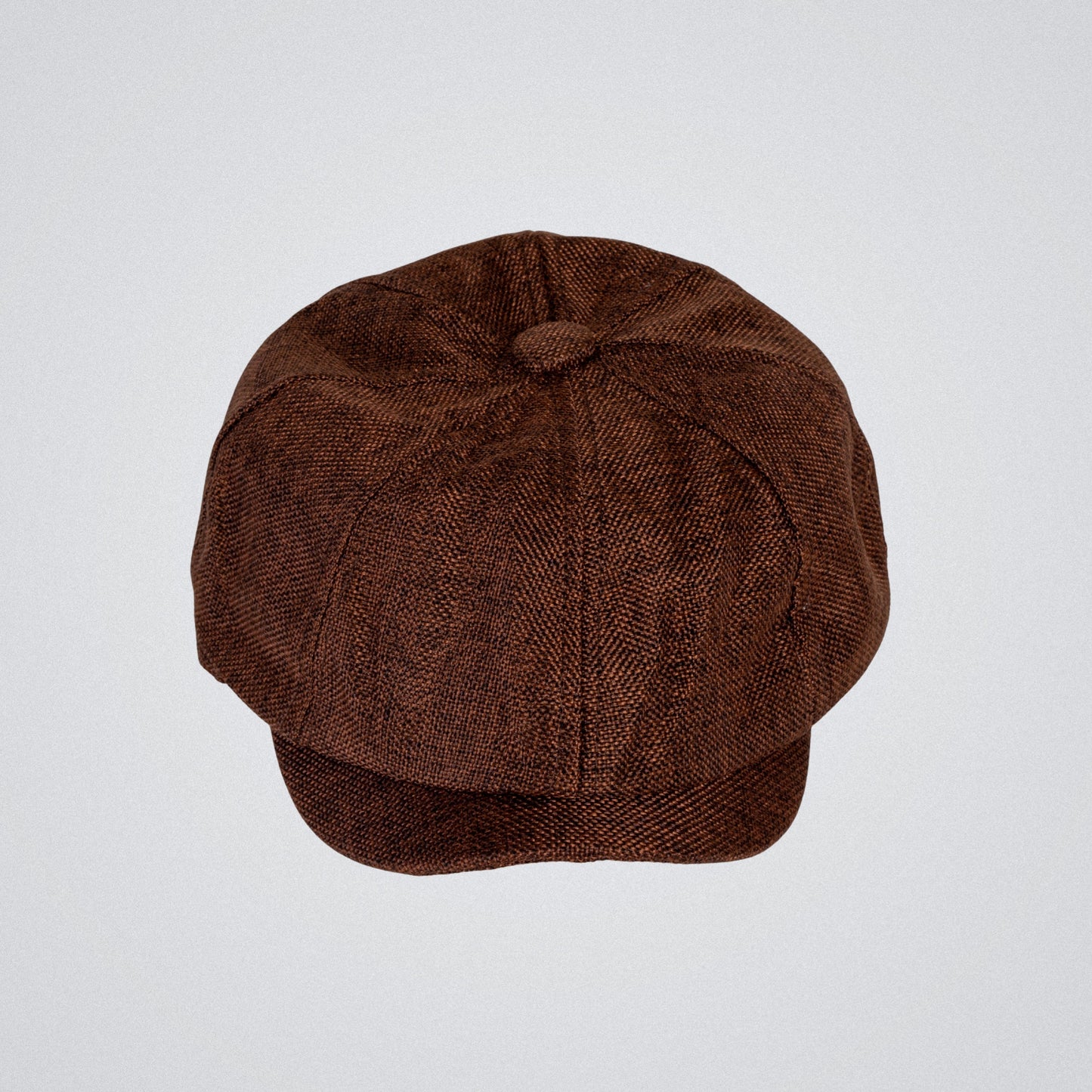 Eirin Apparel Men's Flat Cap Men’s ‘Belfast Crown’ Irish Flat Cap – Forge Brown (Collector’s Edition)