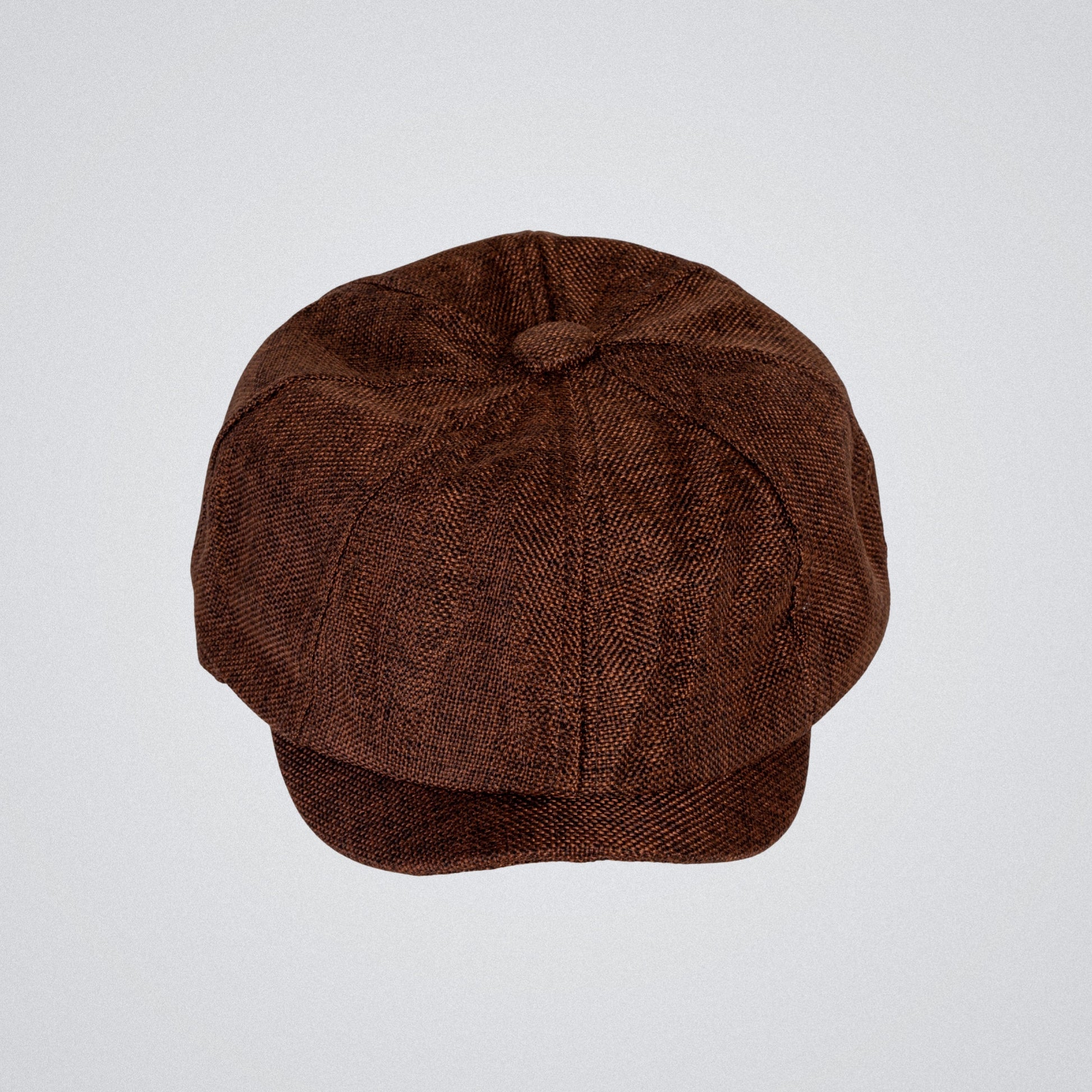 Eirin Apparel Men's Flat Cap Men’s ‘Belfast Crown’ Irish Flat Cap – Forge Brown (Collector’s Edition)