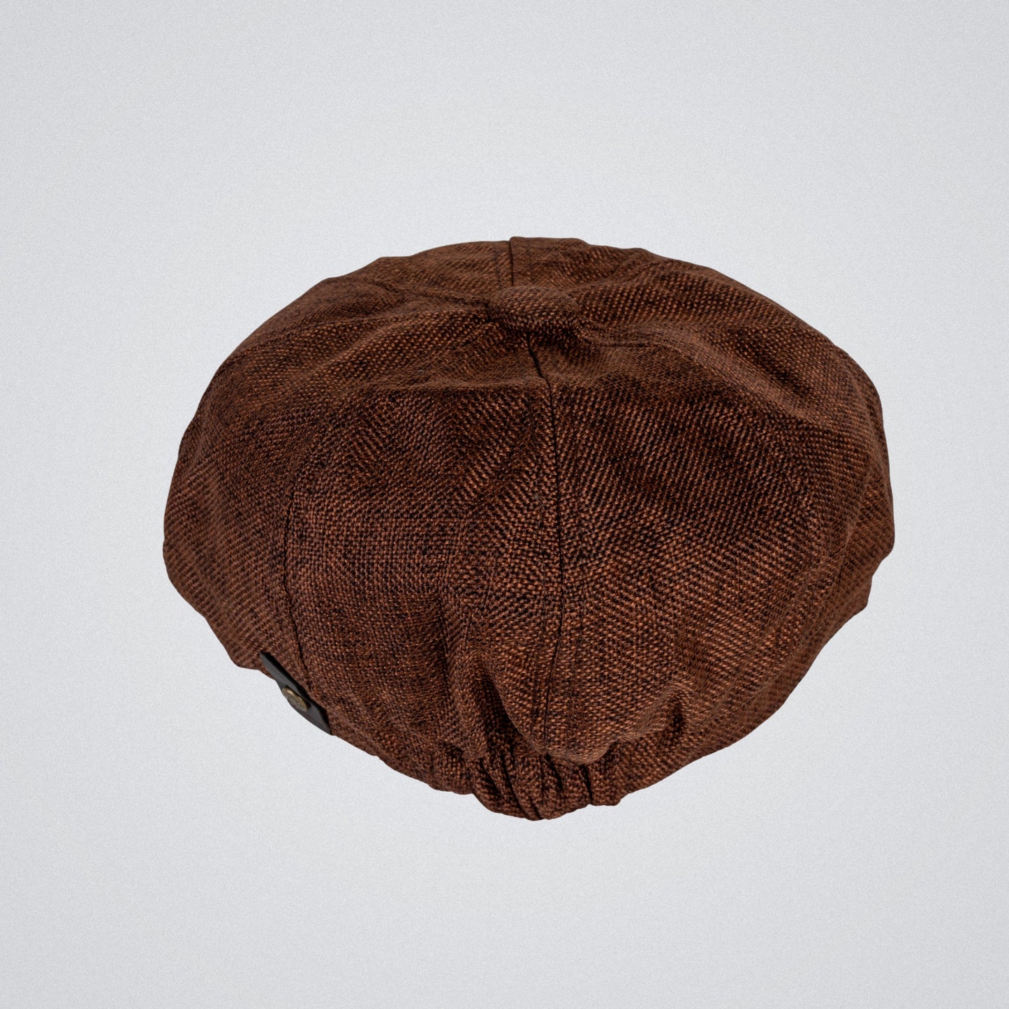 Eirin Apparel Men's Flat Cap Men’s ‘Belfast Crown’ Irish Flat Cap – Forge Brown (Collector’s Edition)