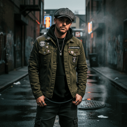 Eirin Apparel Men's Flat Cap Men’s ‘Belfast Crown’ Irish Flat Cap – Foundry Ash