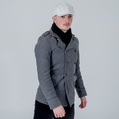 Eirin Apparel Men's Flat Cap Men’s ‘Belfast Crown’ Irish Flat Cap – Foundry White (Collector’s Edition)