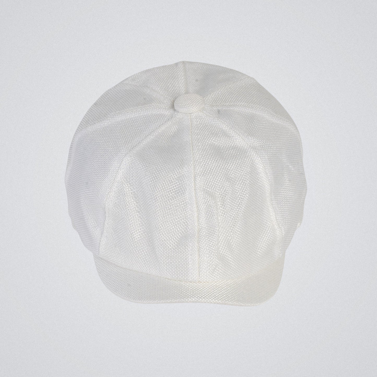 Eirin Apparel Men's Flat Cap Men’s ‘Belfast Crown’ Irish Flat Cap – Foundry White (Collector’s Edition)