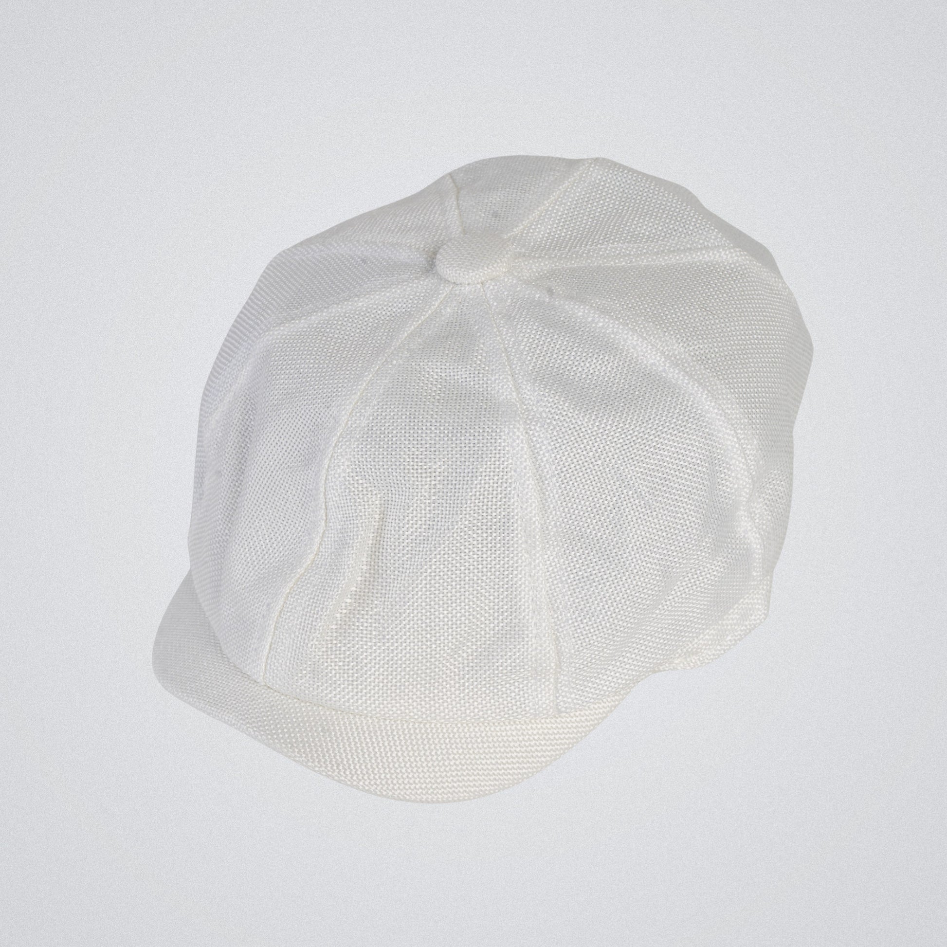 Eirin Apparel Men's Flat Cap Men’s ‘Belfast Crown’ Irish Flat Cap – Foundry White (Collector’s Edition)