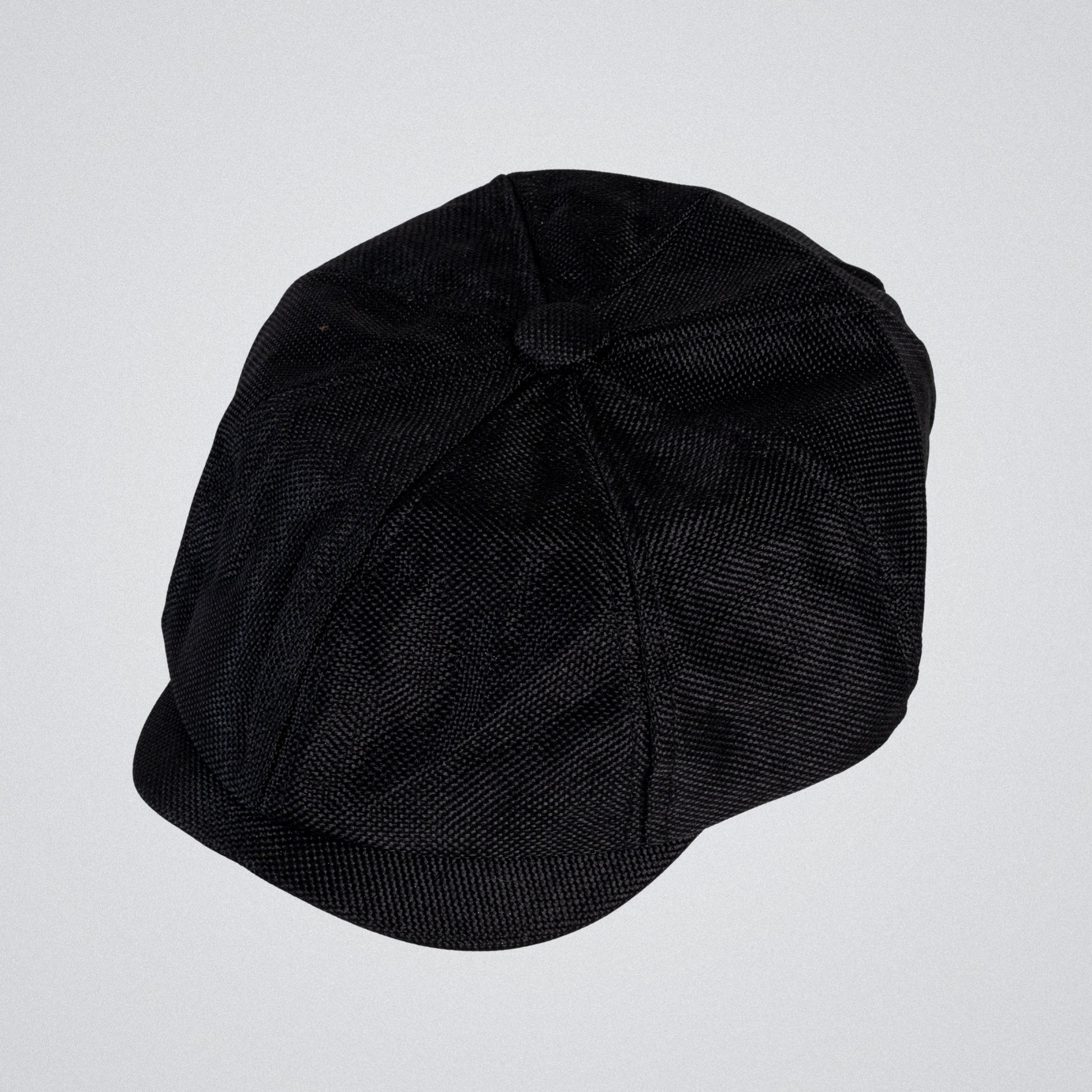 Eirin Apparel Men's Flat Cap Men’s ‘Belfast Crown’ Irish Flat Cap – Harland Black (Collector’s Edition)