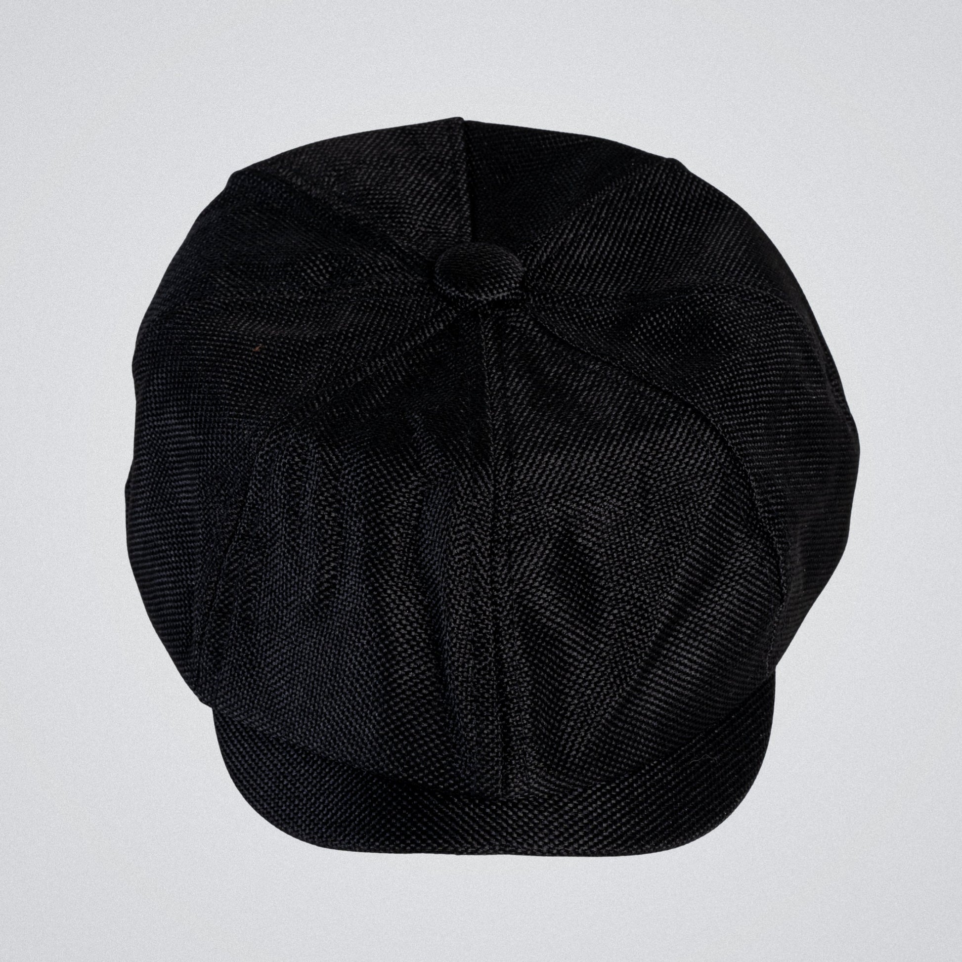 Eirin Apparel Men's Flat Cap Men’s ‘Belfast Crown’ Irish Flat Cap – Harland Black (Collector’s Edition)