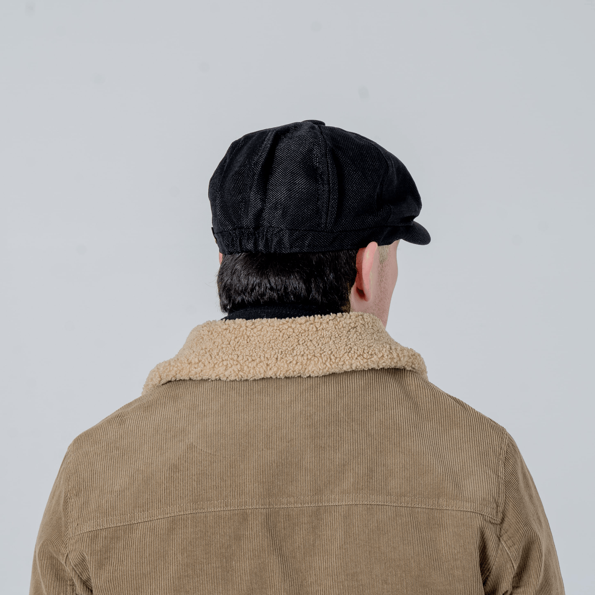 Eirin Apparel Men's Flat Cap Men’s ‘Belfast Crown’ Irish Flat Cap – Harland Black (Collector’s Edition)