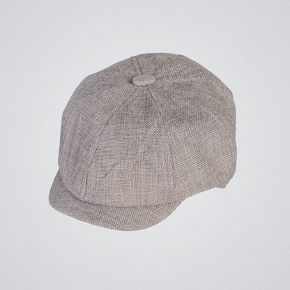 Eirin Apparel Men's Flat Cap Men’s ‘Belfast Crown’ Irish Flat Cap – Steel Grey (Collector’s Edition)