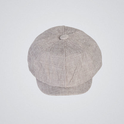 Eirin Apparel Men's Flat Cap Men’s ‘Belfast Crown’ Irish Flat Cap – Steel Grey (Collector’s Edition)