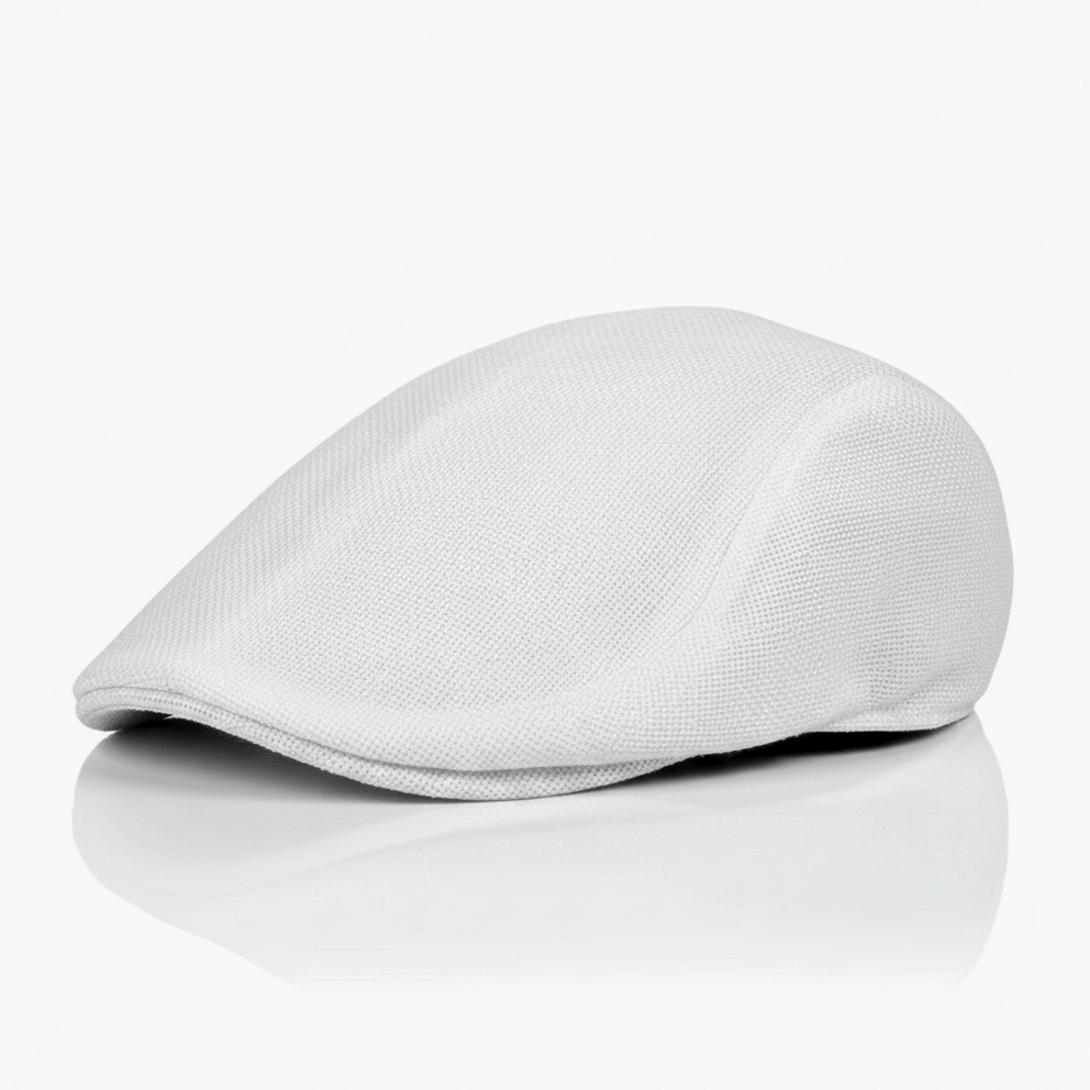 Eirin Apparel Men's Flat Cap Men’s ‘Everyday Irish’ Flat Cap – Frost White