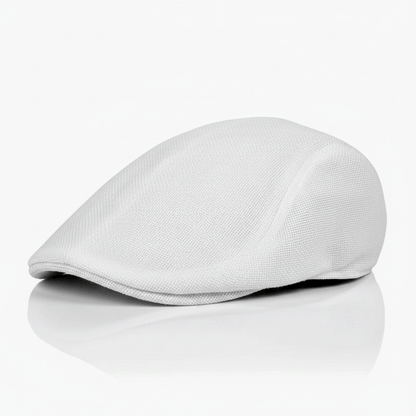 Eirin Apparel Men's Flat Cap Men’s ‘Everyday Irish’ Flat Cap – Frost White