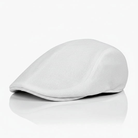 Eirin Apparel Men's Flat Cap Men’s ‘Everyday Irish’ Flat Cap – Frost White