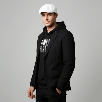 Eirin Apparel Men's Flat Cap Men’s ‘Everyday Irish’ Flat Cap – Frost White