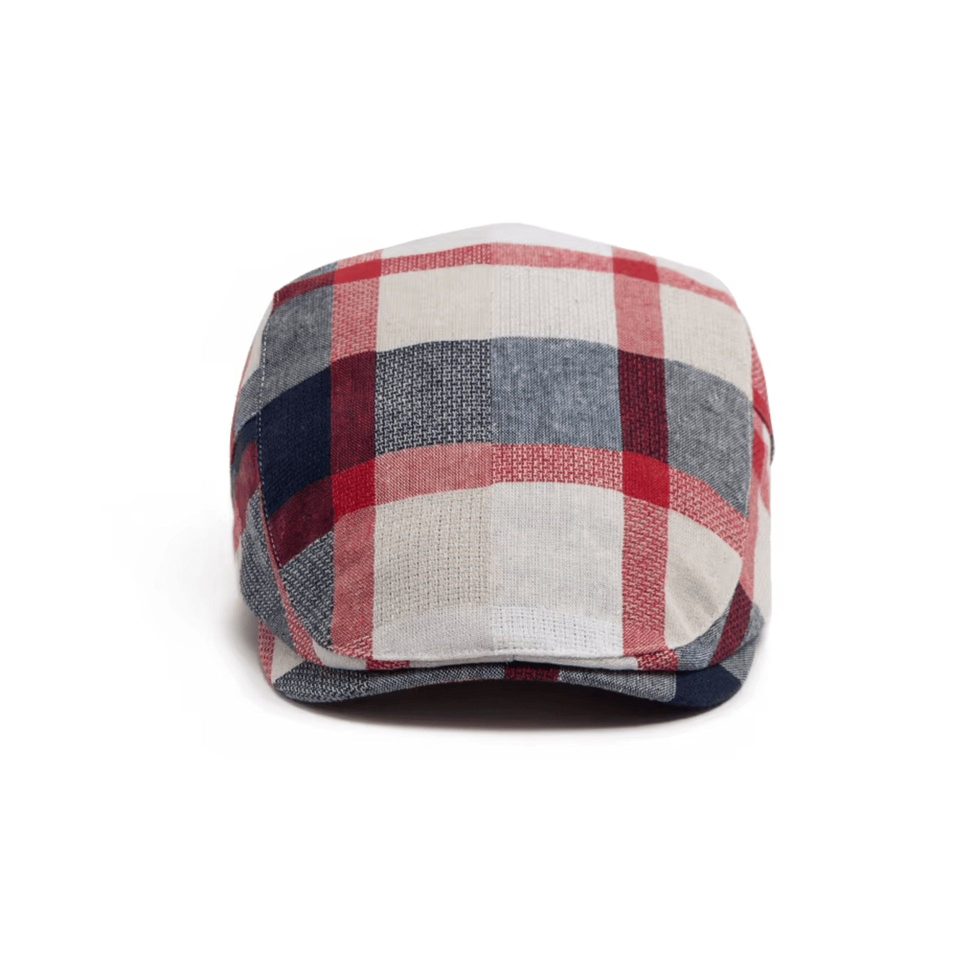 Eirin Apparel Men's Flat Cap Men’s ‘Modern Celt’ Flat Cap – Rebel Red Plaid Weave