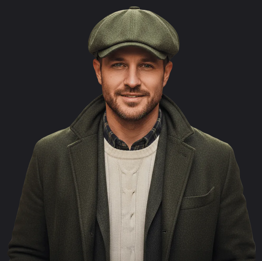 Eirin Apparel Men's Flat Cap Shipyard Green Men’s ‘Belfast Crown’ Irish Flat Cap Bundle – Build Your Collection