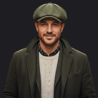 Eirin Apparel Men's Flat Cap Shipyard Green Men’s ‘Belfast Crown’ Irish Flat Cap Bundle – Build Your Collection