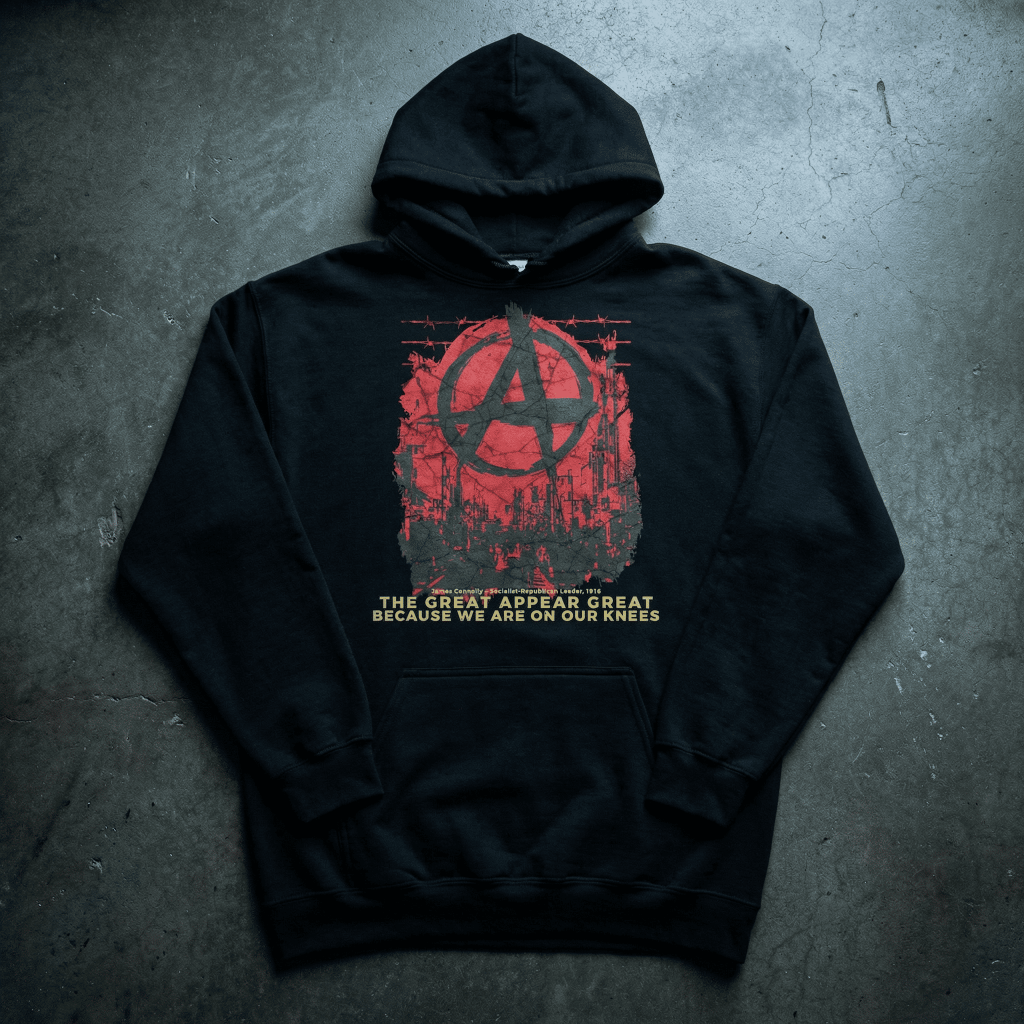 Eirin Apparel Men's Hoodie 'Anarchy In The Streets' Hoodie