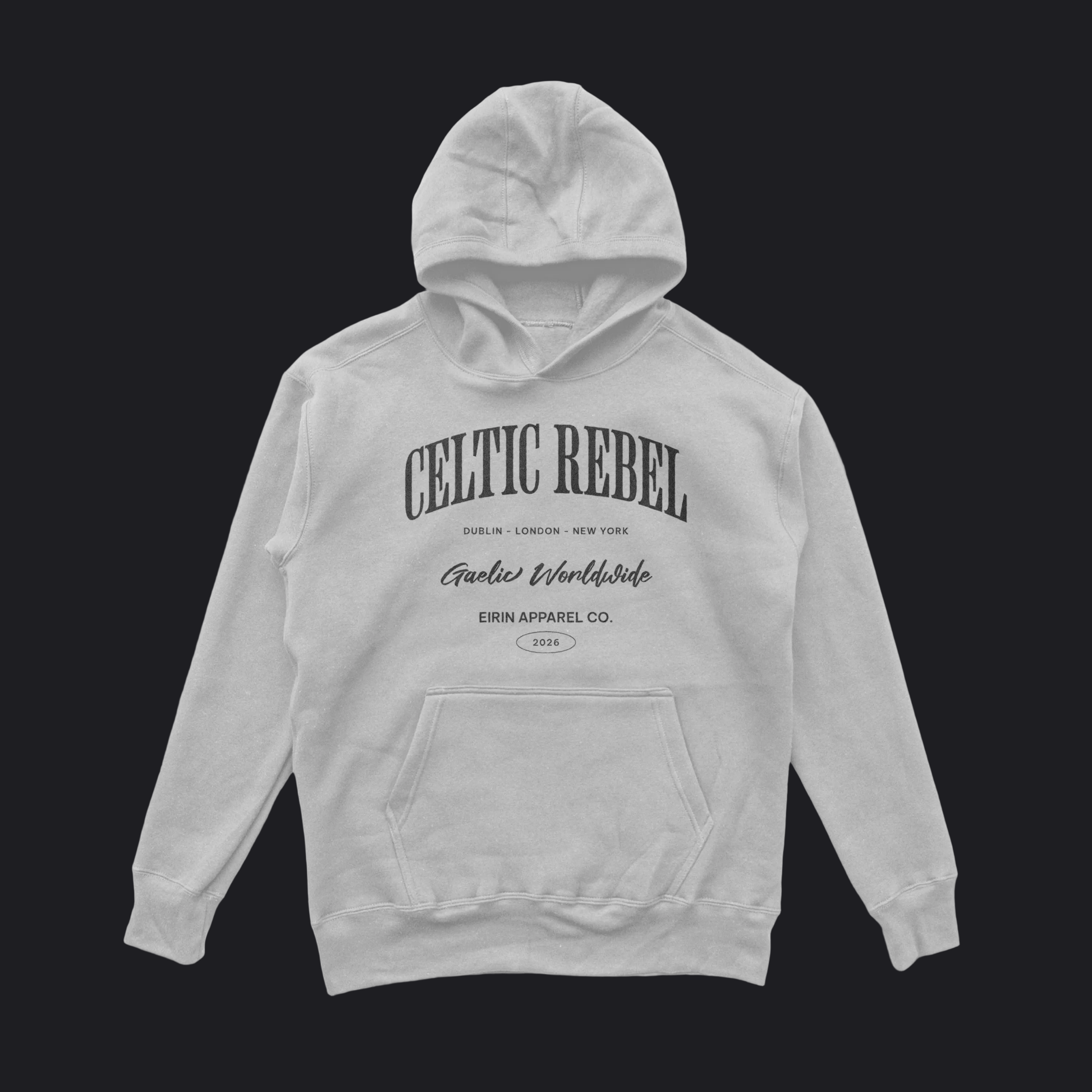 Eirin Apparel Men's Hoodie Ash / S Men's 'Worldwide Celtic Rebel' Hoodie