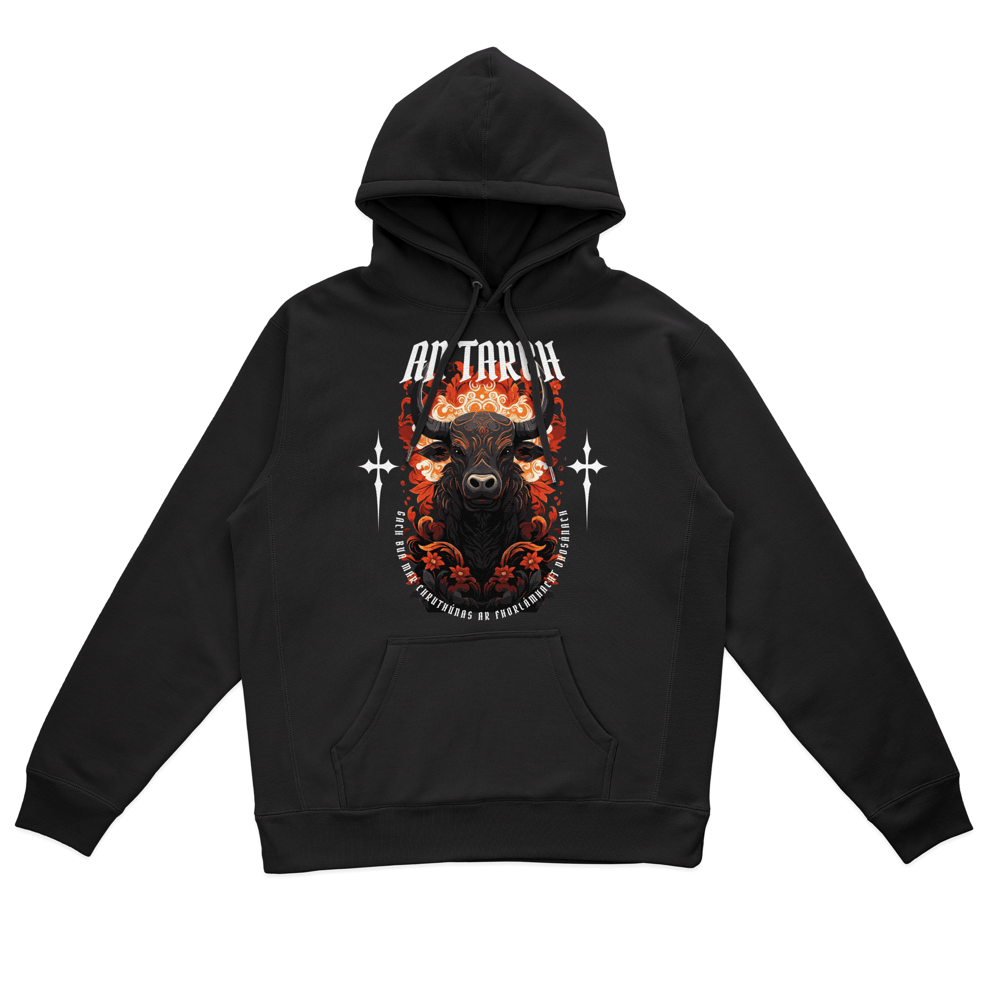 Eirin Apparel Men's Hoodie Black / S Men's Ceilteach An Tarbh (The Bull) Celtic Totem Hoodie